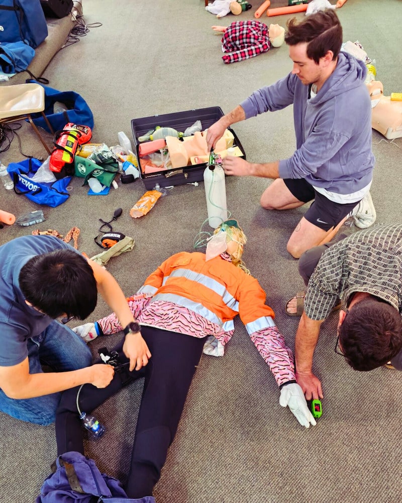 Advanced first aid course Brisbane - tourniquet training