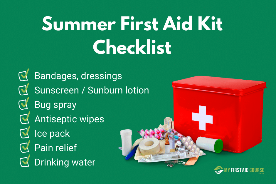 Summer first aid kit checklist